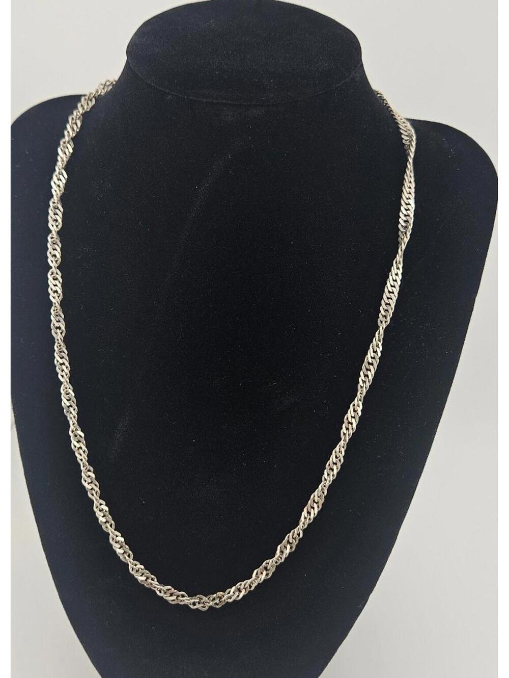 20in Sterling Singapore Chain Necklace